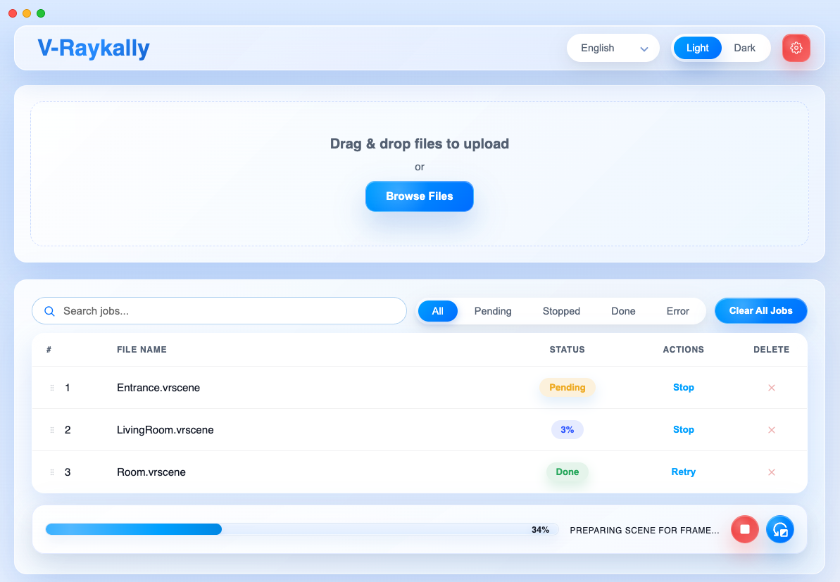 V-Raykally Dashboard Interface